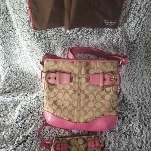 Coach bag and wristlet